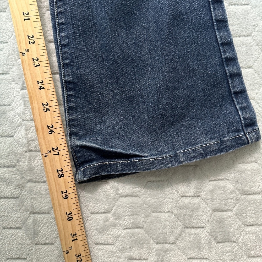 Paige Womens Hidden Hills Flare Jeans 28 Blue Stretch Denim Y2K Boho Revival - Picture 10 of 11